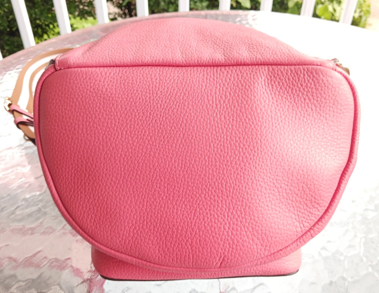 Coach 90399 Jes Horse & Carriage Logo Embossed Bright Coral Pink Backpack