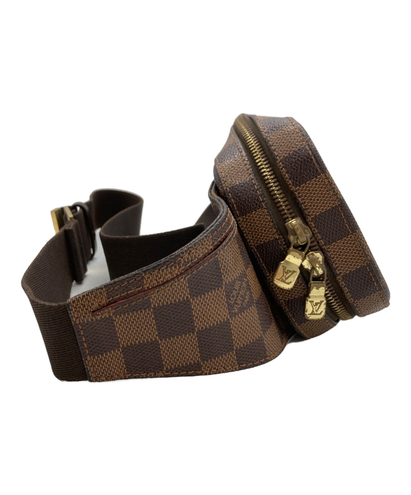 Louis Vuitton Damier Geronimos Body Bag N51994 Coated Canvas Brown #TFB2888