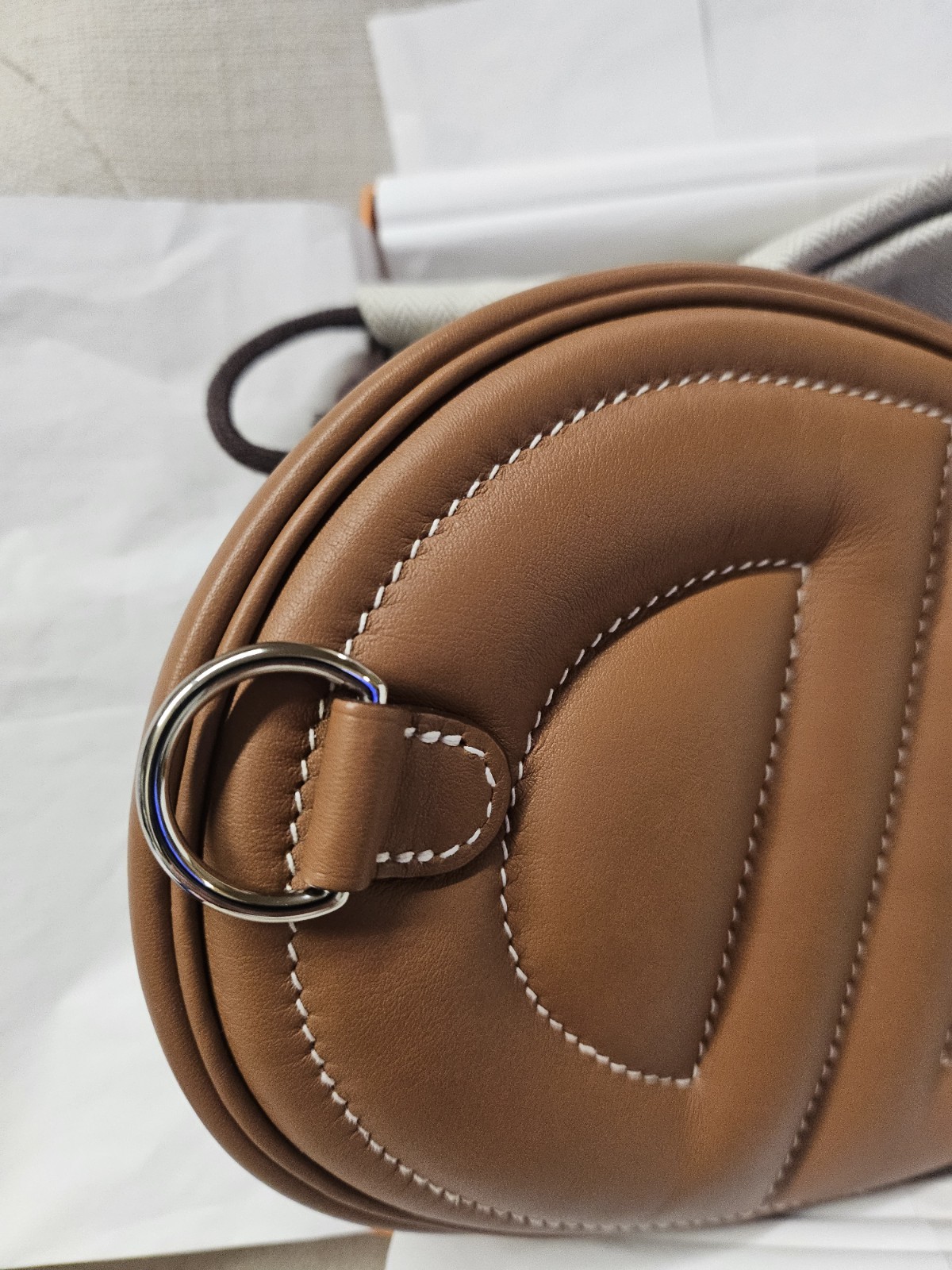 Hermes In The Loop Belt Bag Verso Swift Leather Gold/Yellow Palladium Hardware