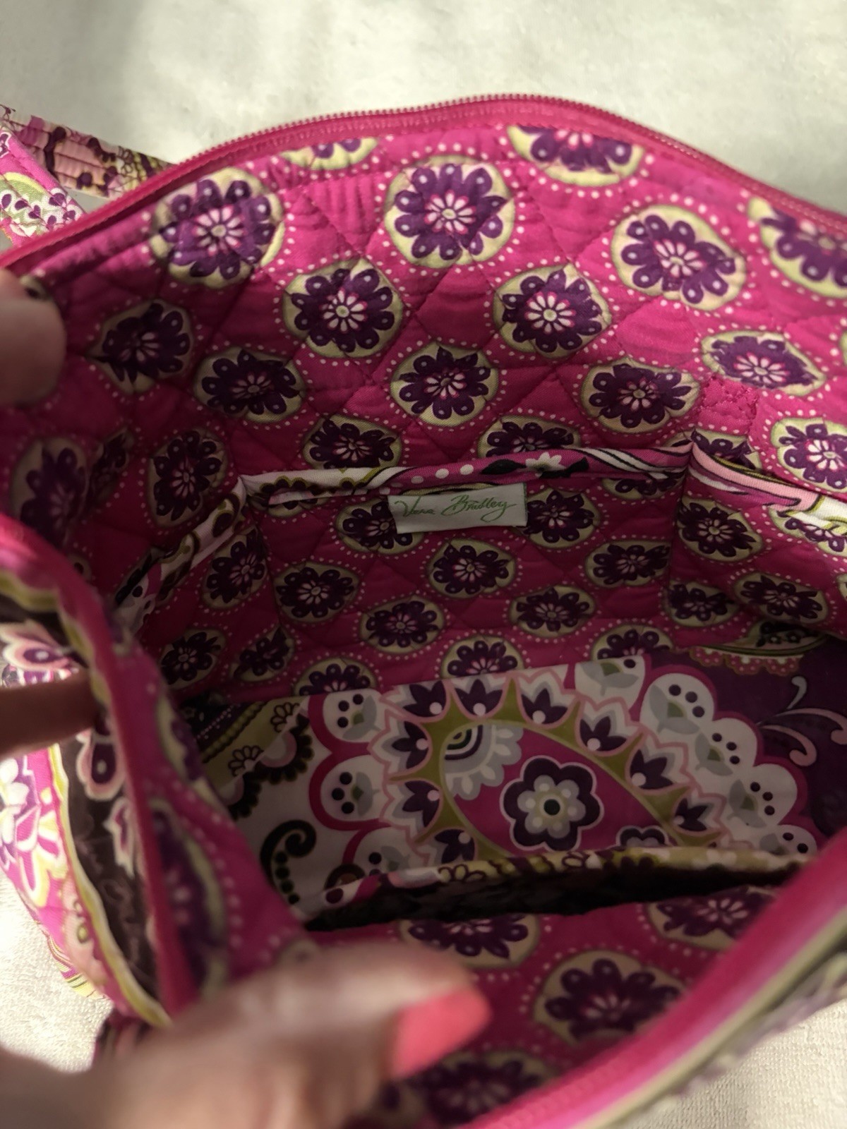 Vera Bradley Very Berry Paisley Handbag