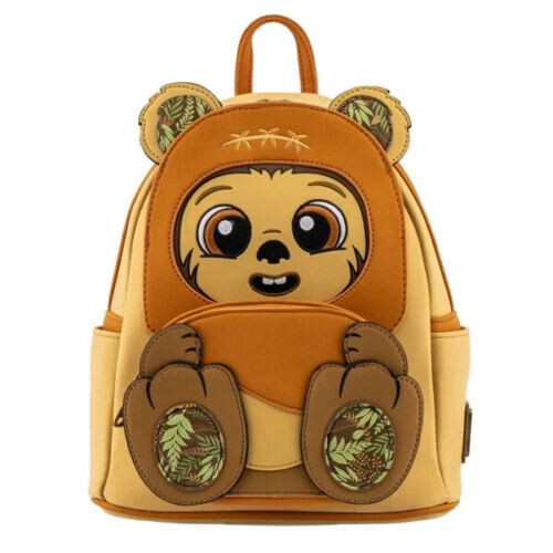 Loungefly Star Wars Ewok Wicket Teddy Bear Footsie Cosplay Mini Backpack