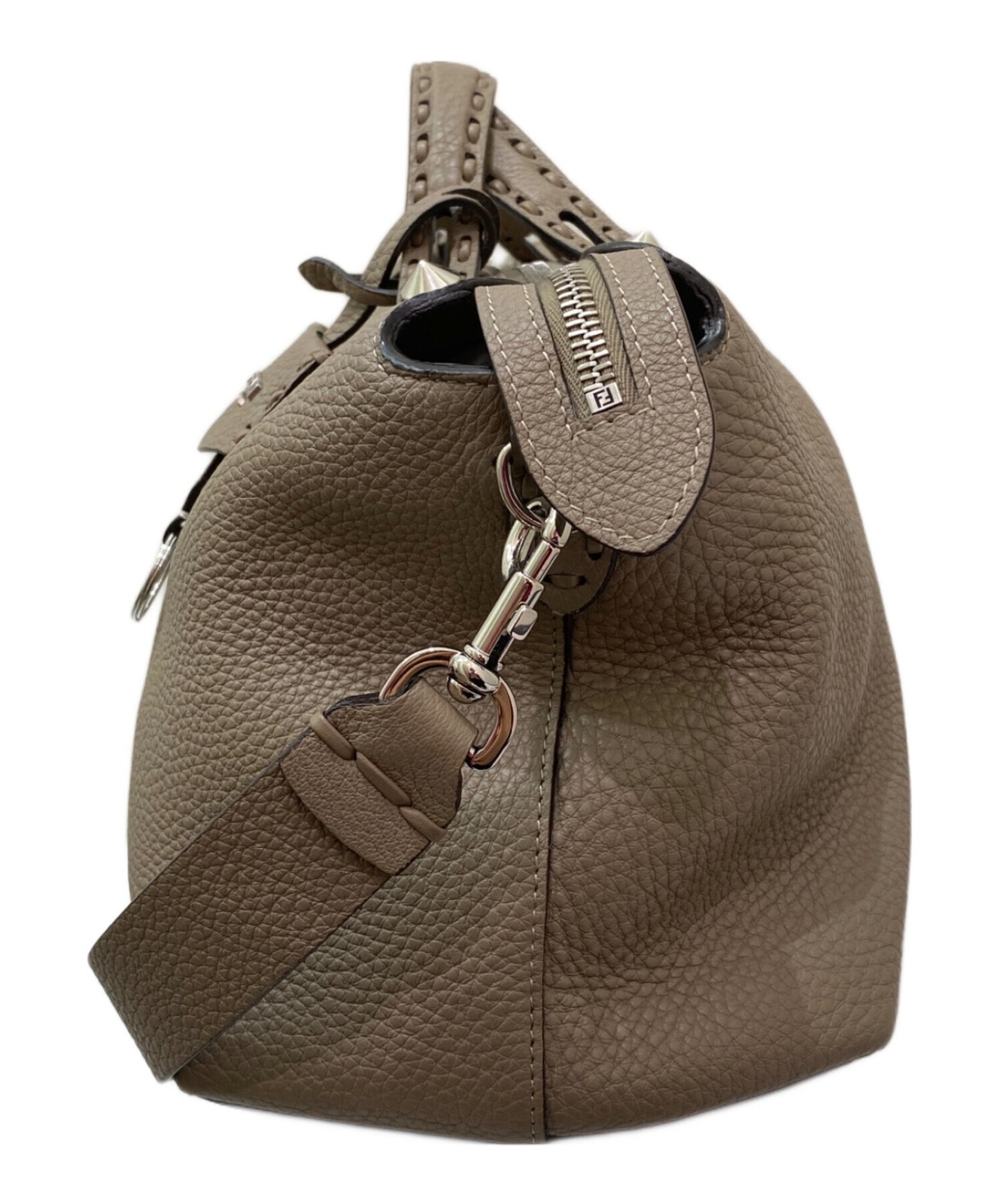 Fendi Large 2-Way 8BL156 Gray Shoulder Bag #TFB892