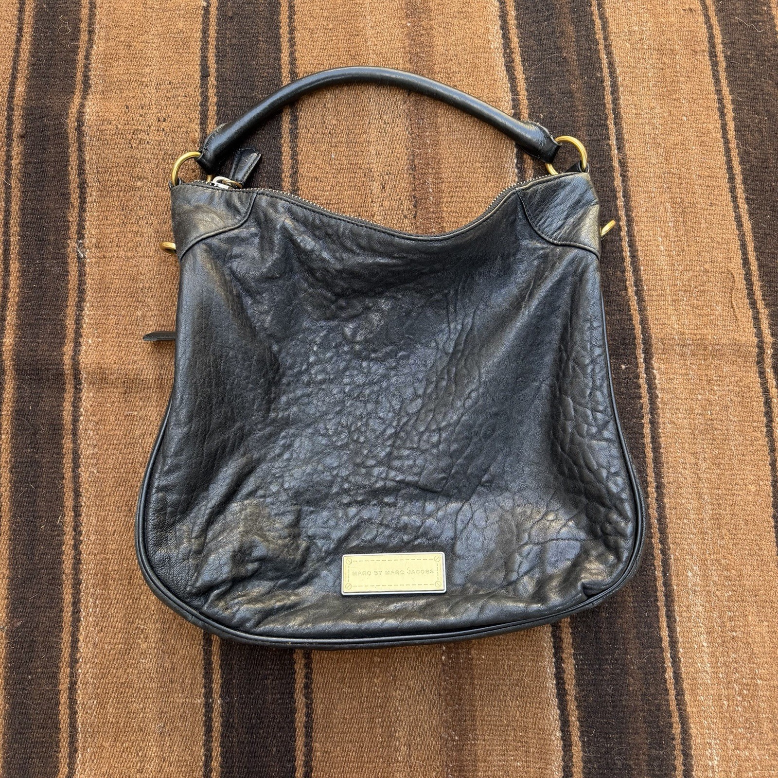 Marc by Marc Jacobs Hillier Hobo Black Leather Bag
