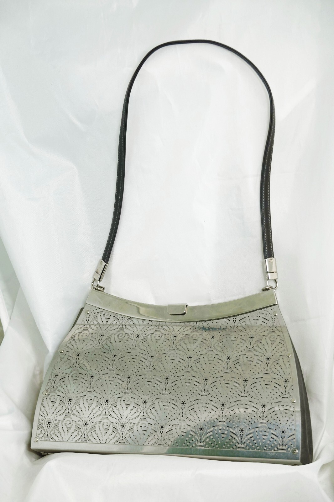 Wendy Stevens Fiddle Head Fern Stainless Steel Handbag