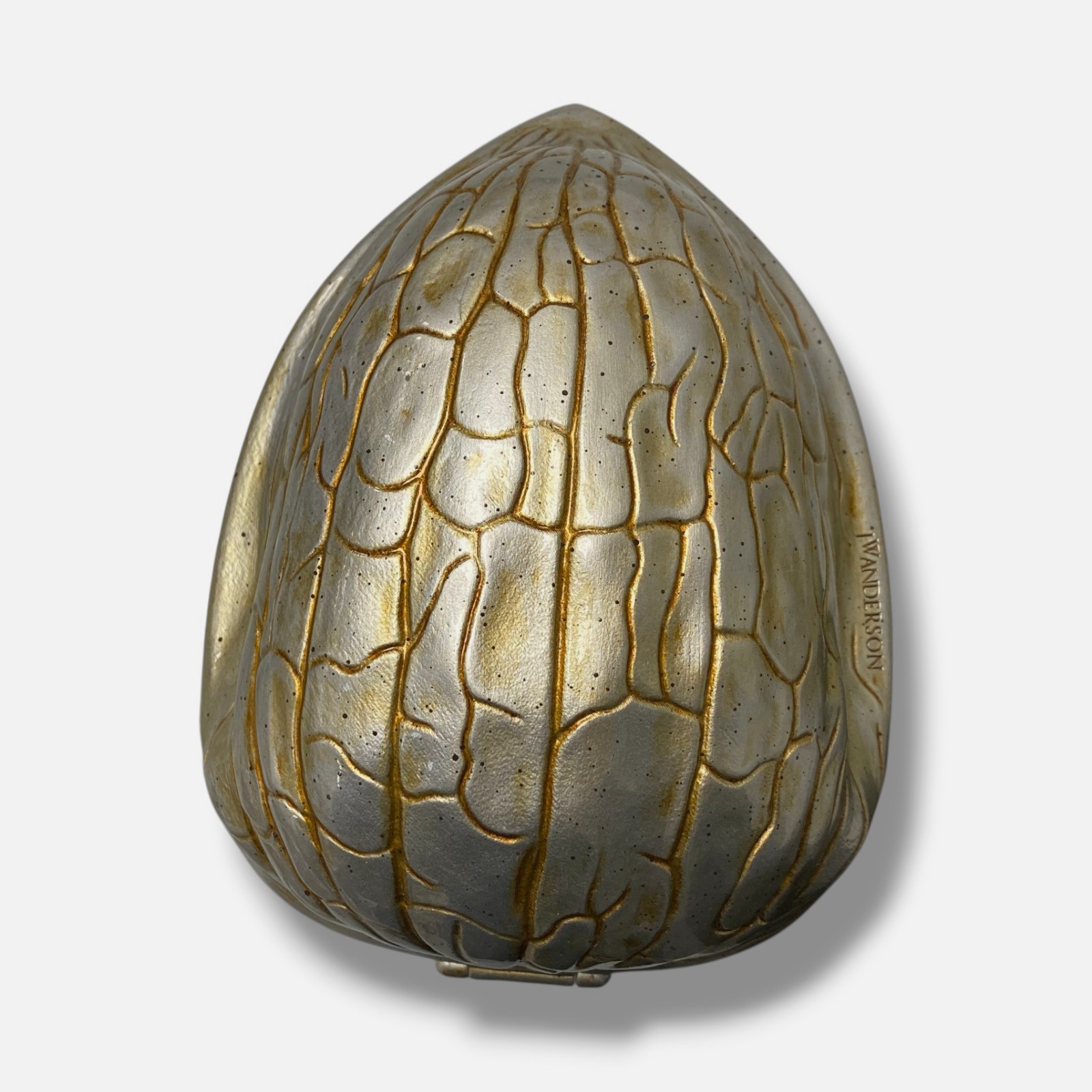 JW Anderson Women’s Gold Walnut Shell Magnetic Clutch Bag