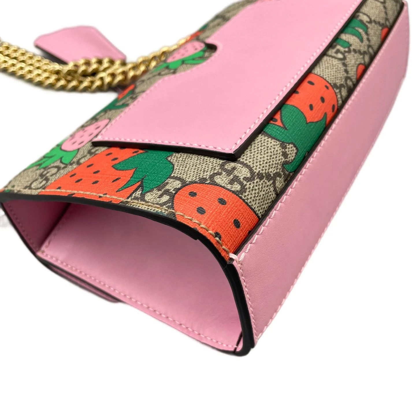 Gucci Small Padlock Shoulder Bag Pink Brown Red Green Guccighost (ym060926a0r)