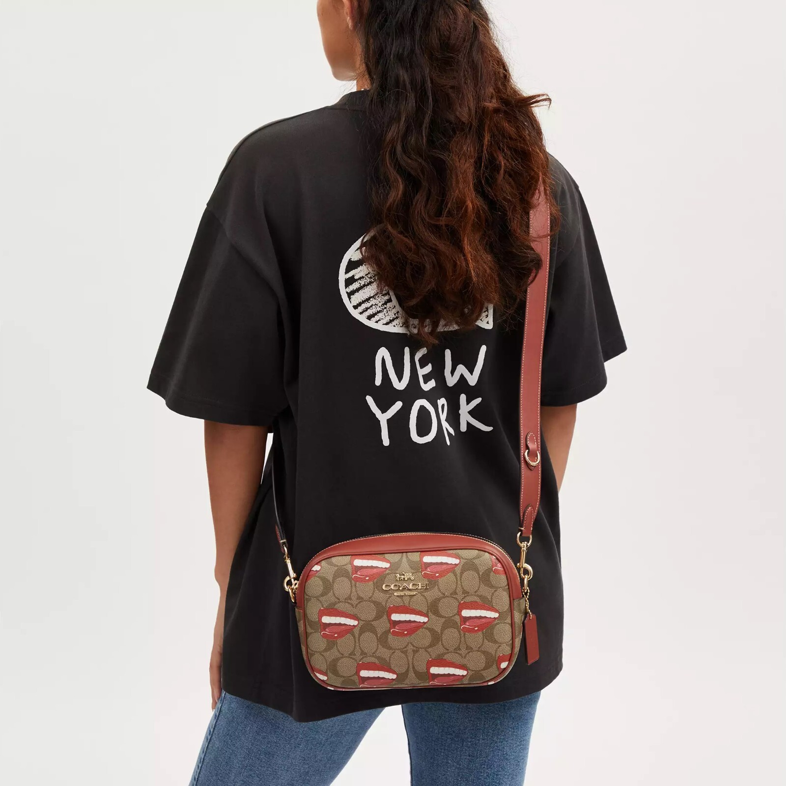 NWT Coach CQ034 Coach X Tom Wesselmann Jamie Camera Bag In Signature Canvas $428