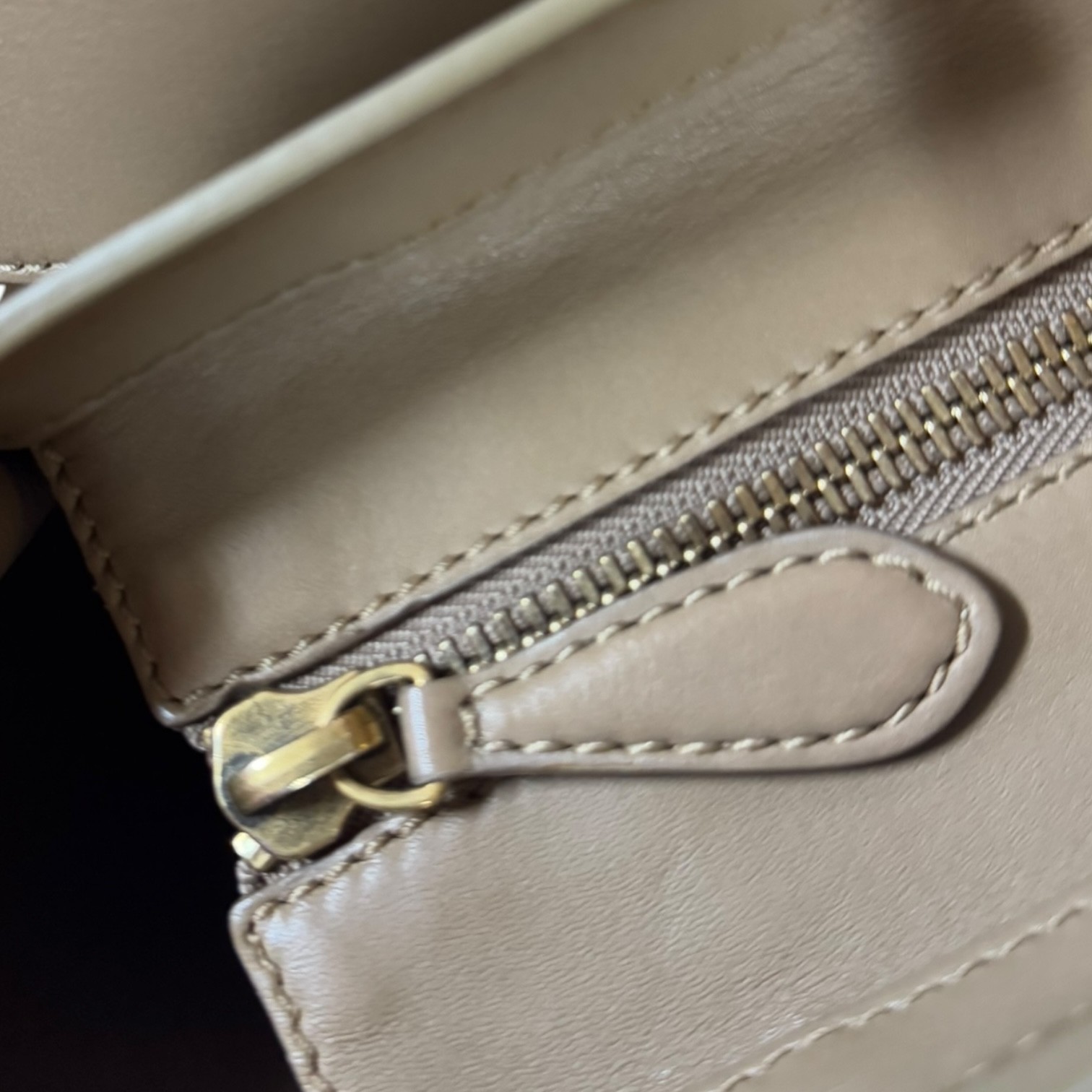 CELINE Handbag leather Luggage Mini Shopper used