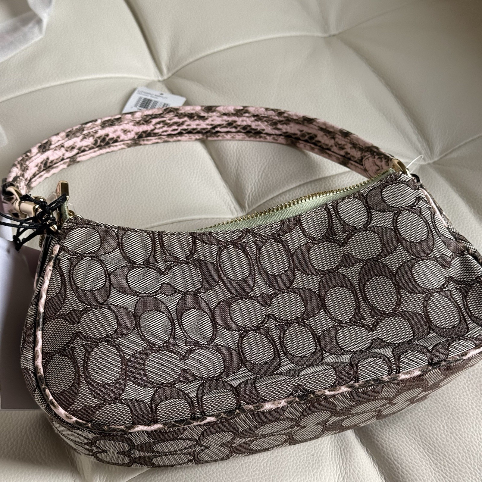 NWT COACH Ashton Shoulder & Crossbody Bag Signature Jacquard IM/Oak Multi CDW50