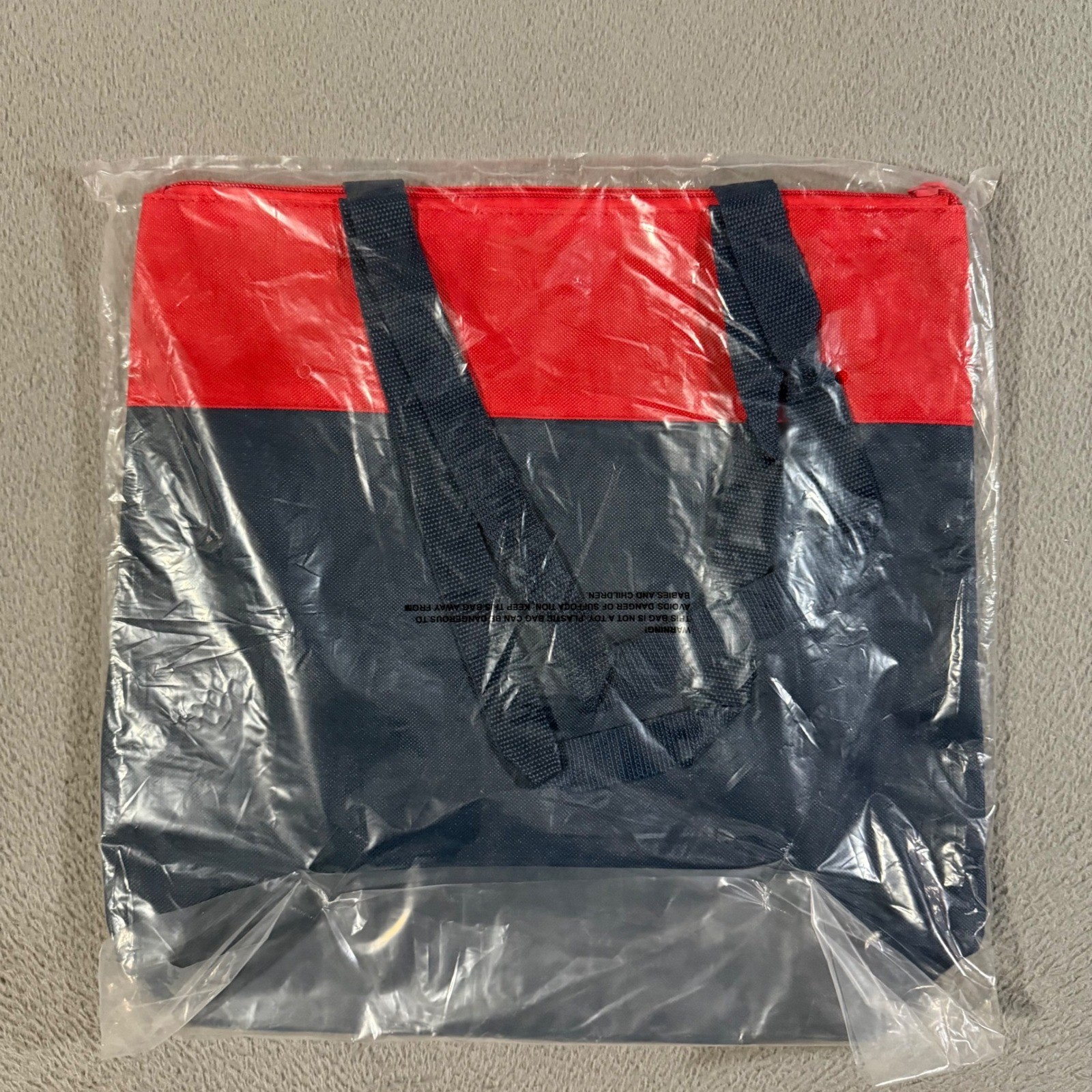 Carnival Cruise Line Tote Bag Navy Red Whale Tail Logo Travel Beach New