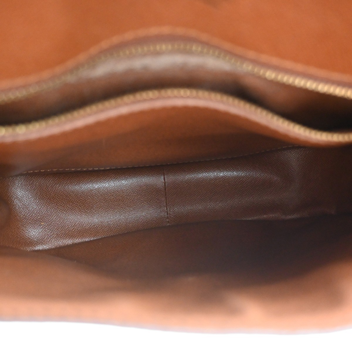 LOUIS VUITTON Saint Cloud GM Shoulder Bag Monogram Leather Brown M51242 32SA128