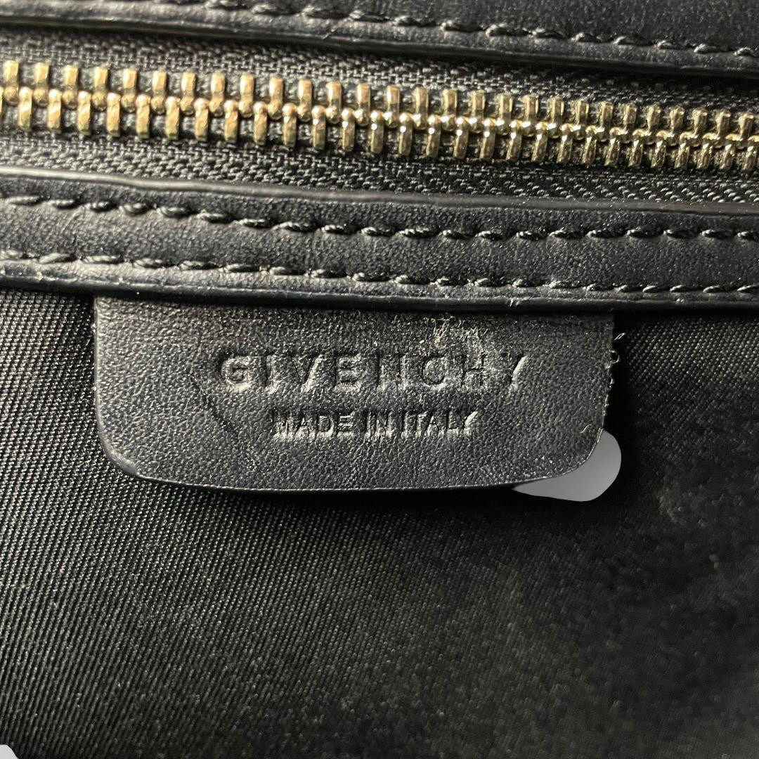 Givenchy Antigona Large Black Leather 2Way Shoulder Handbag Gold Hardware GC