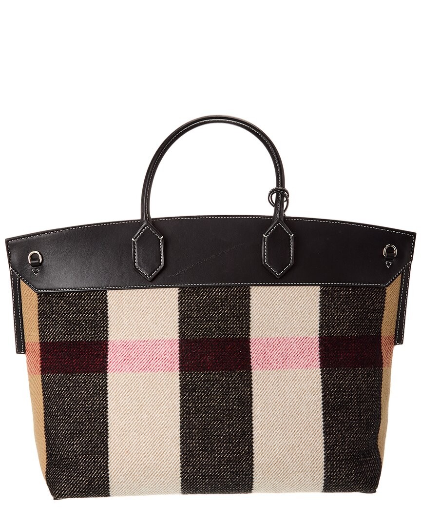 Burberry Society Vintage Check Tote (Authentic Pre-Loved) Women’s