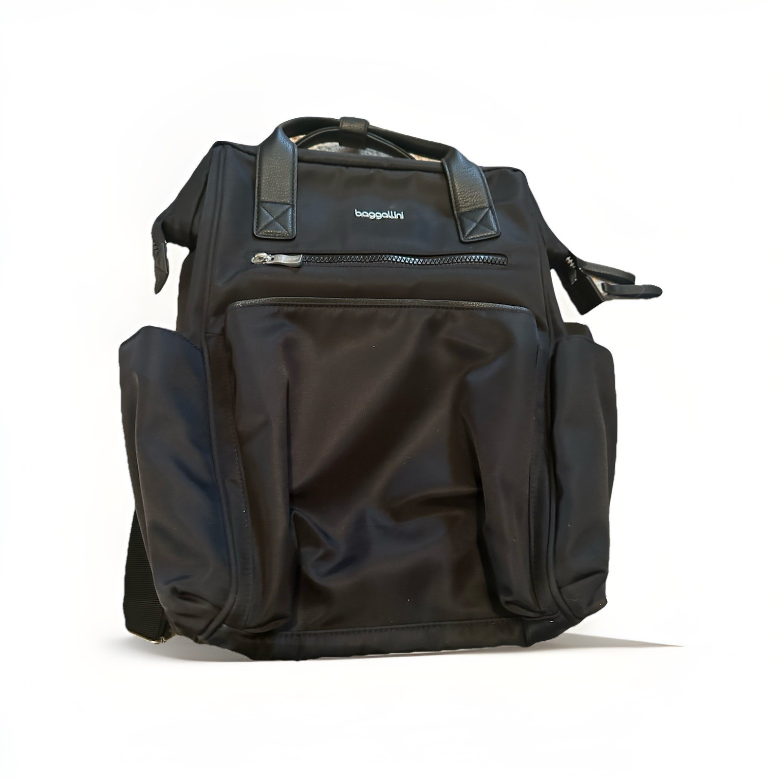 Baggallini Soho Backpack Black Laptop Purse Bag Carry On Travel RFID