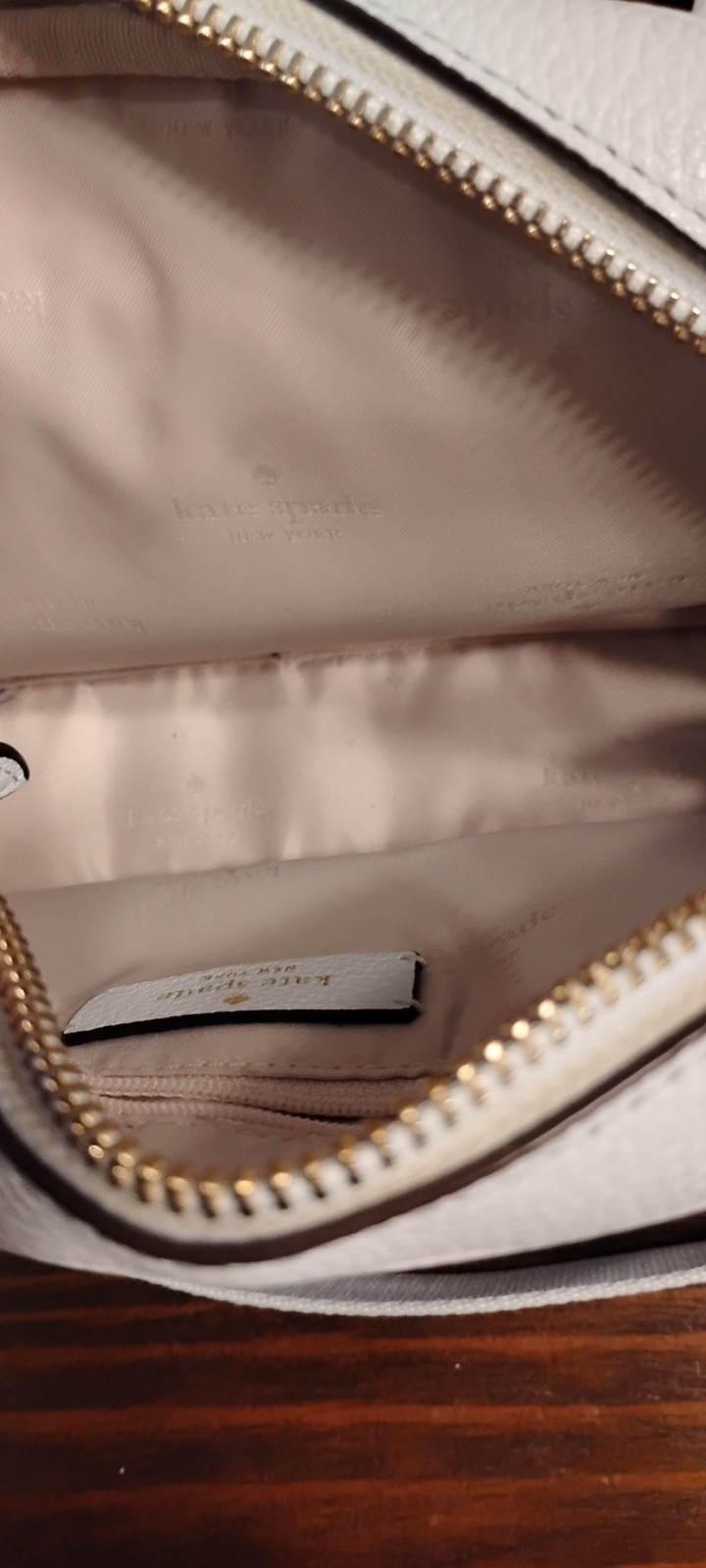 Kate Spade Rosie Pebbled Leather Flap Camera Crossbody Bag Lt Blue See Pictures