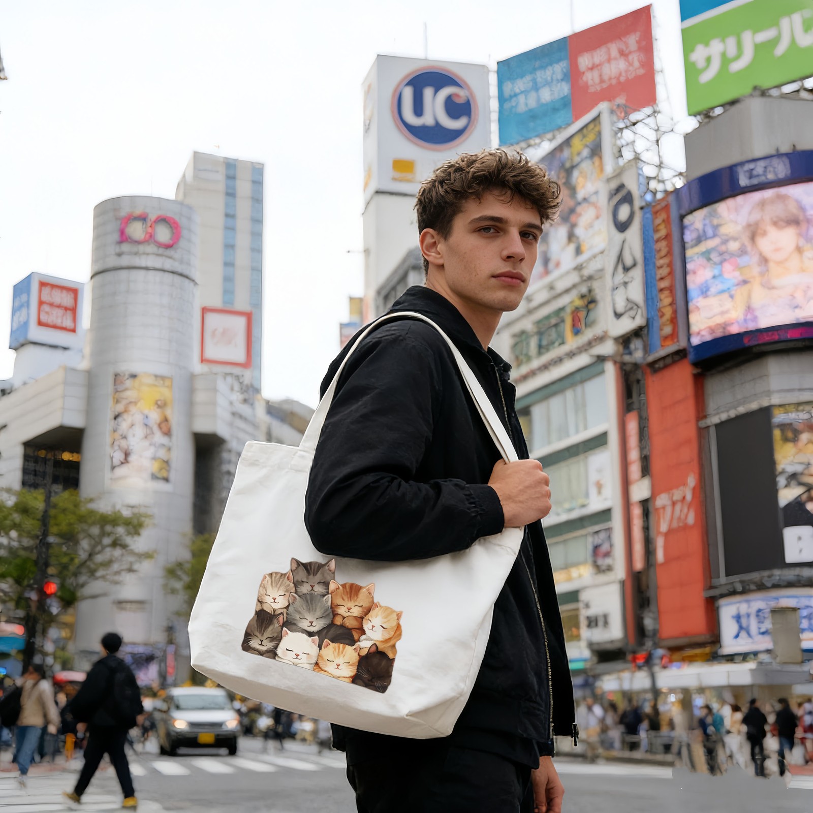 Unique Custom Canvas Bag Print Text Photo Best Friend Birthday Present