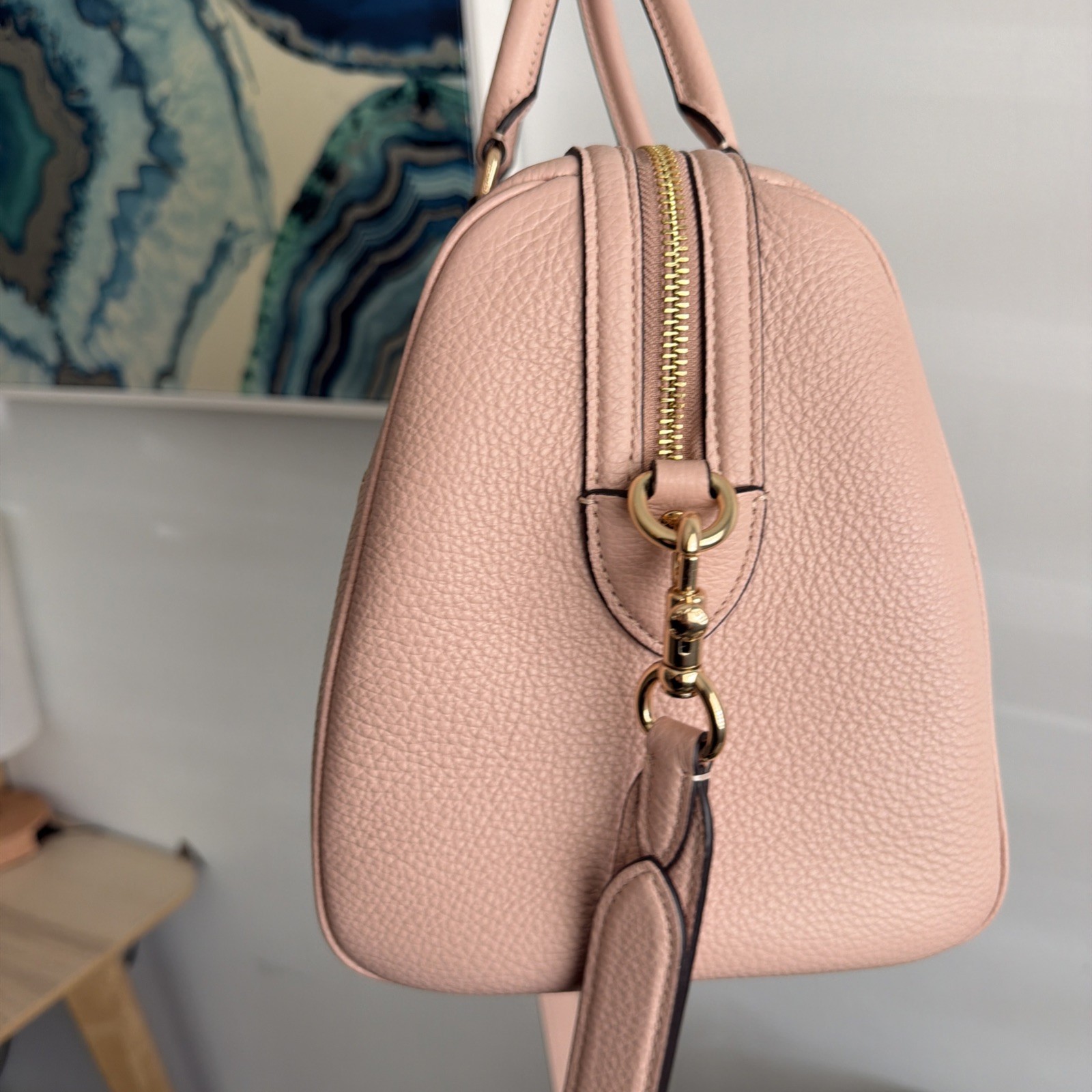 Coach Large Rowan Limited Edition Cream *SEASHELL CHARM NOT INCLUDED*
