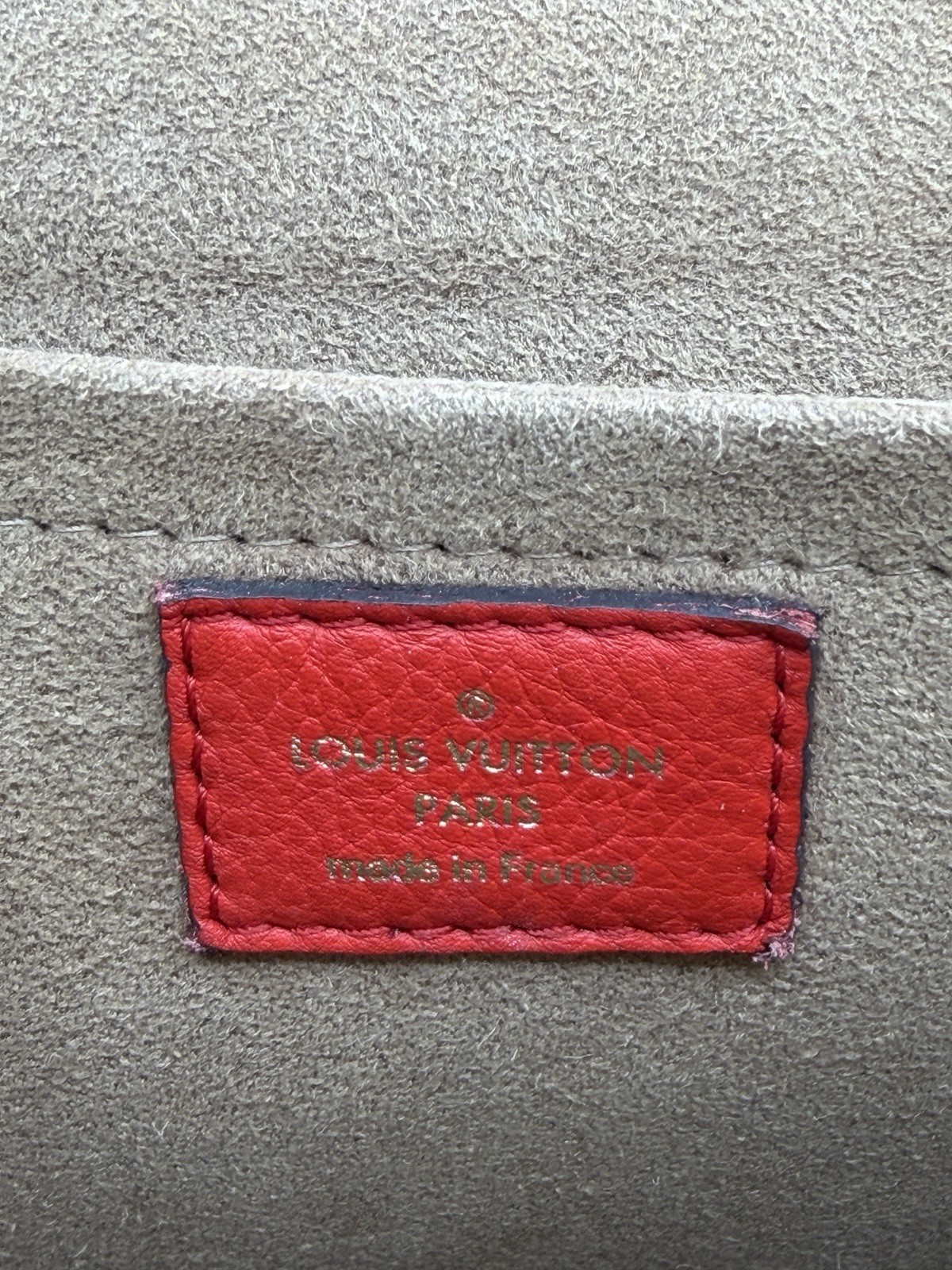 Authentic Louis Vuitton Marignan Monogram Coquelicot Red Bag full set