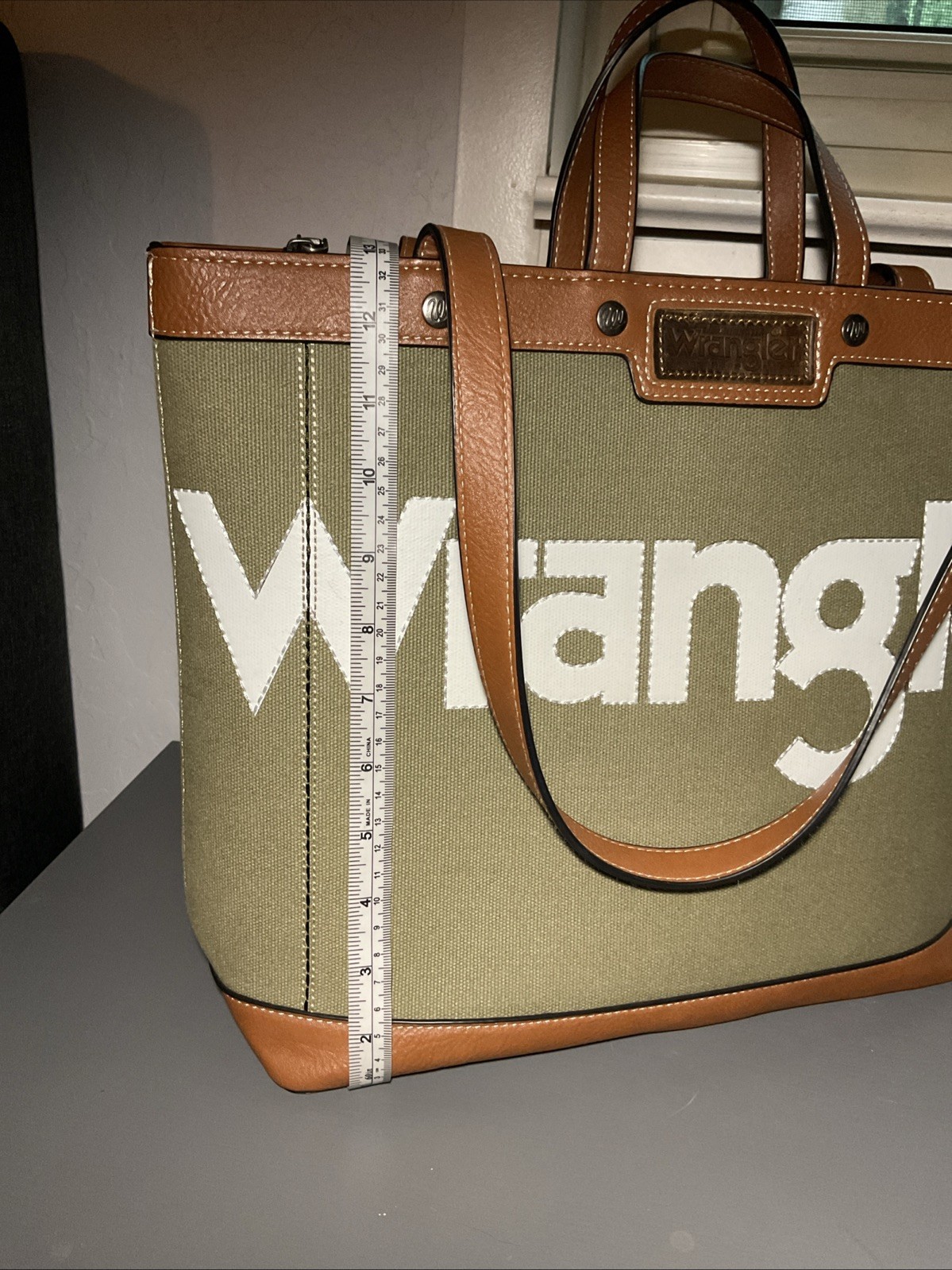 Wrangler Bag With A Pocket For iPad Or Book Denim And Faux Leather Lightweight