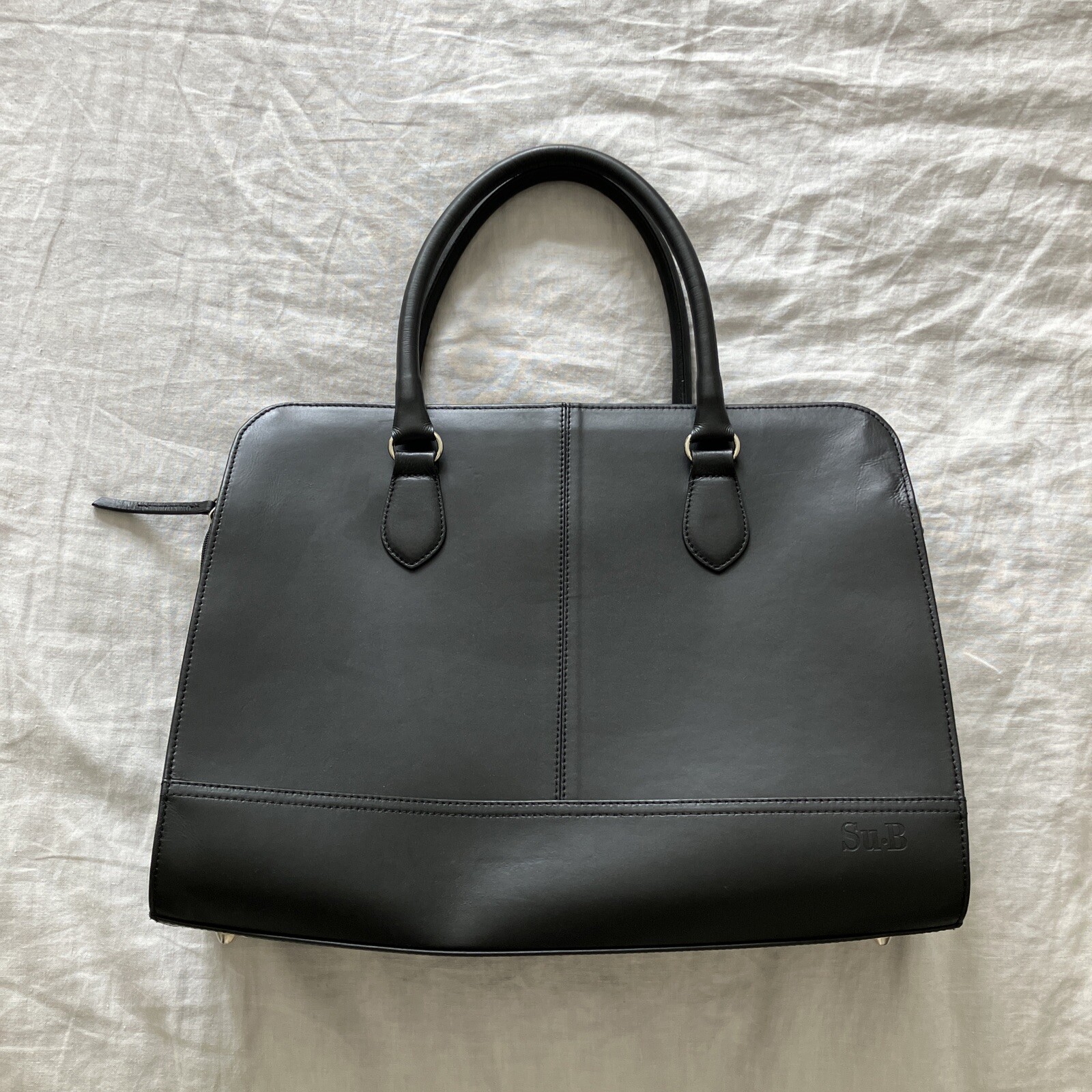 SU.B Designer Italian Leather Laptop Bag – Used Once!