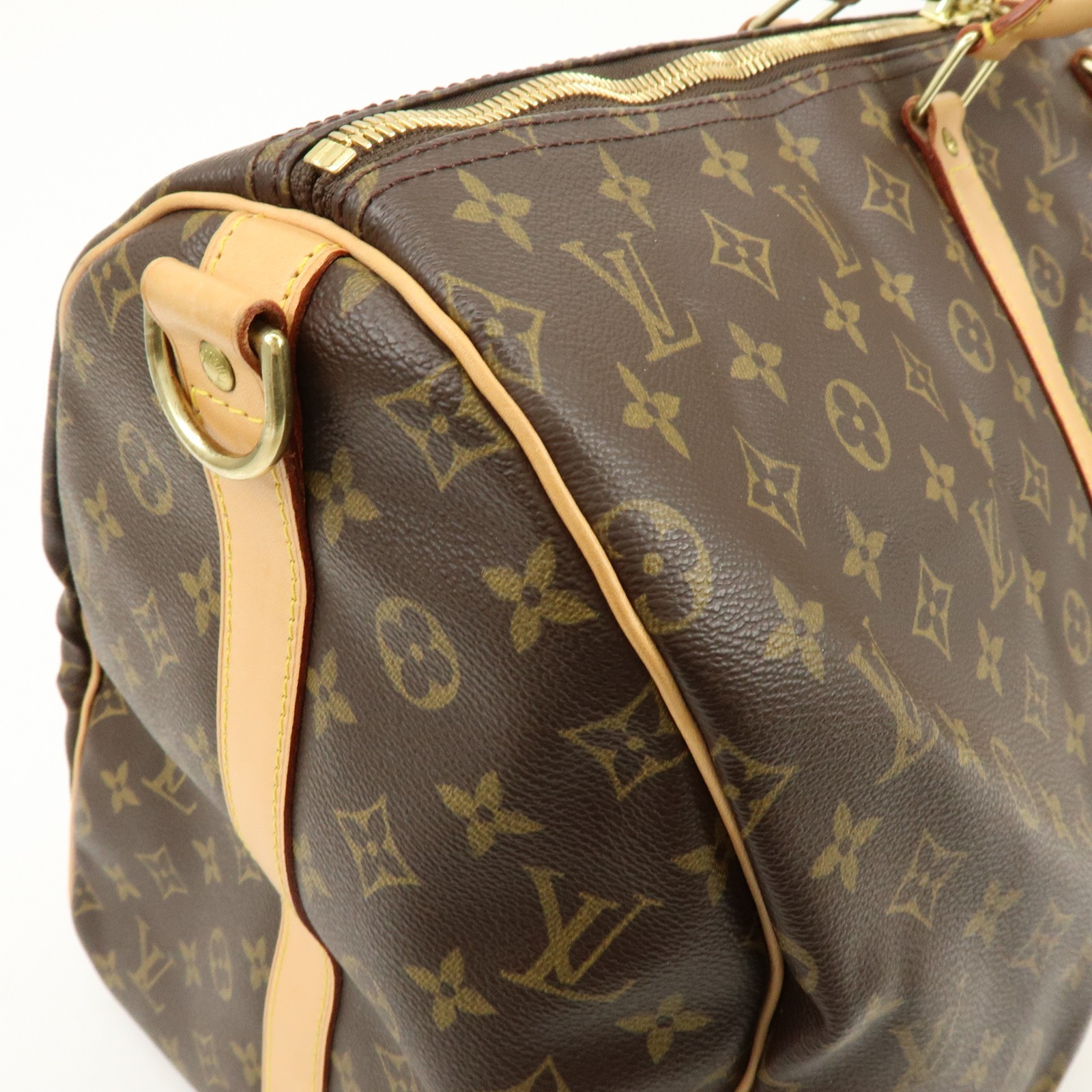 Louis Vuitton Monogram Keep All Bandouliere 55 Boston Bag M41414 Auth Used F/S