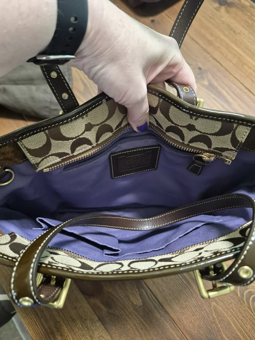 Coach VINTAGE Y2K Limited Edition Holiday Patchwork Tote