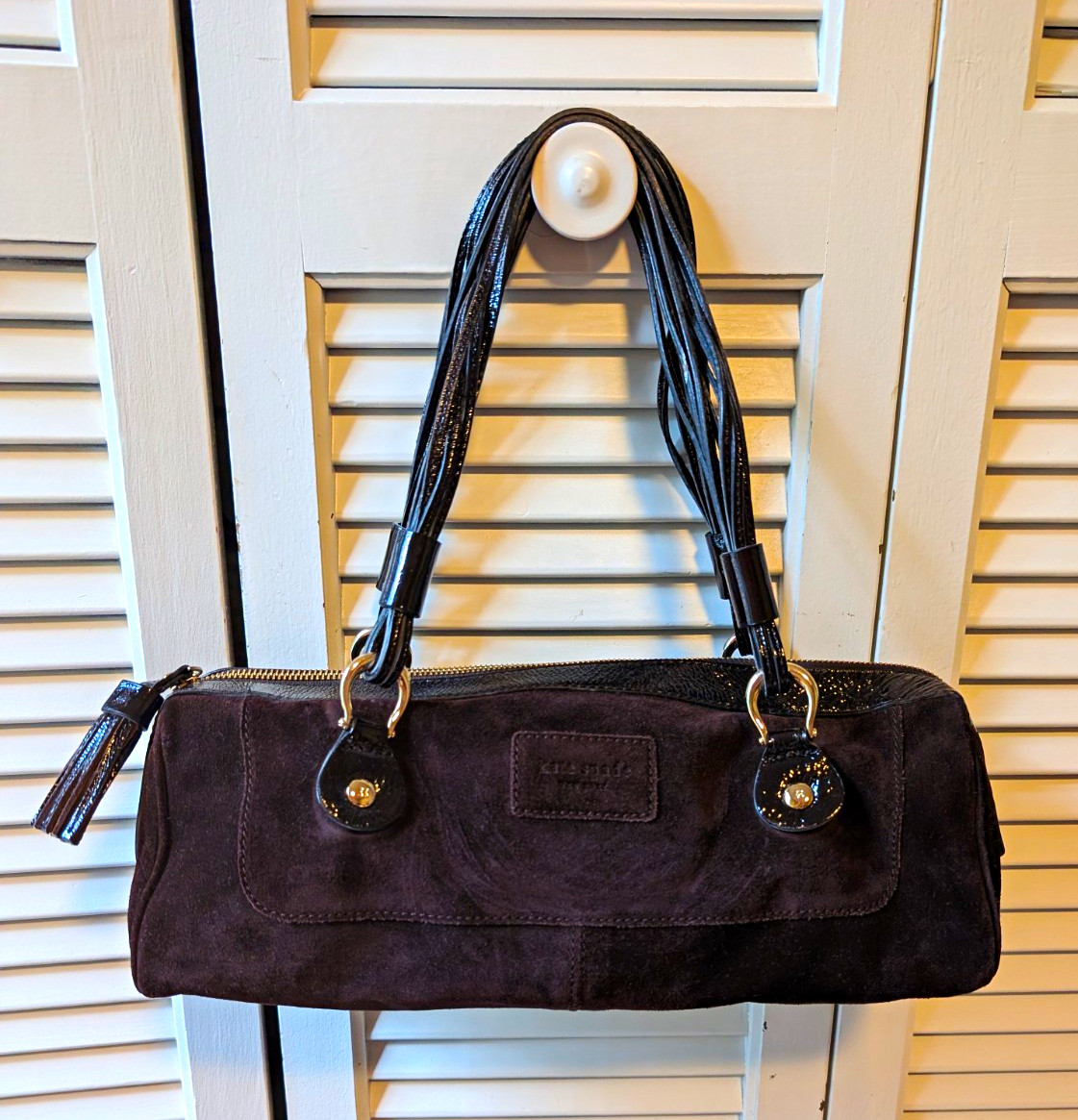 Vintage Kate Spade New York Brown Shoulder Bag
