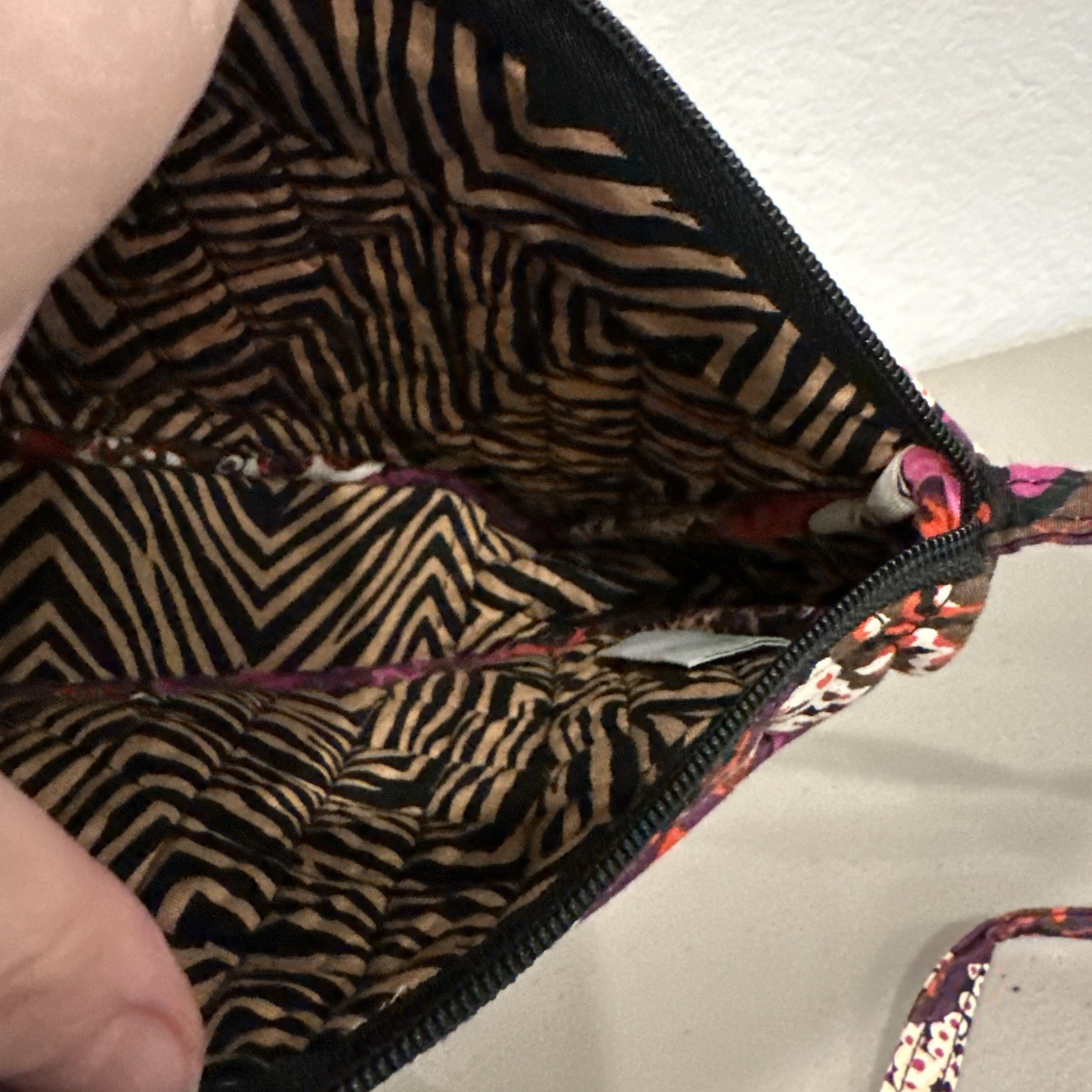 Vera Bradley Little Crossbody Bag Rosewood Retired Pink Purple Quilted Purse