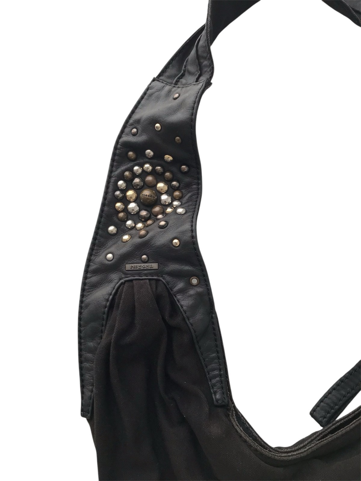 DIESEL Vintage Shoulder Bag Medieval Crescent Moon Chic Boho Goth Grunge Y2K 00s