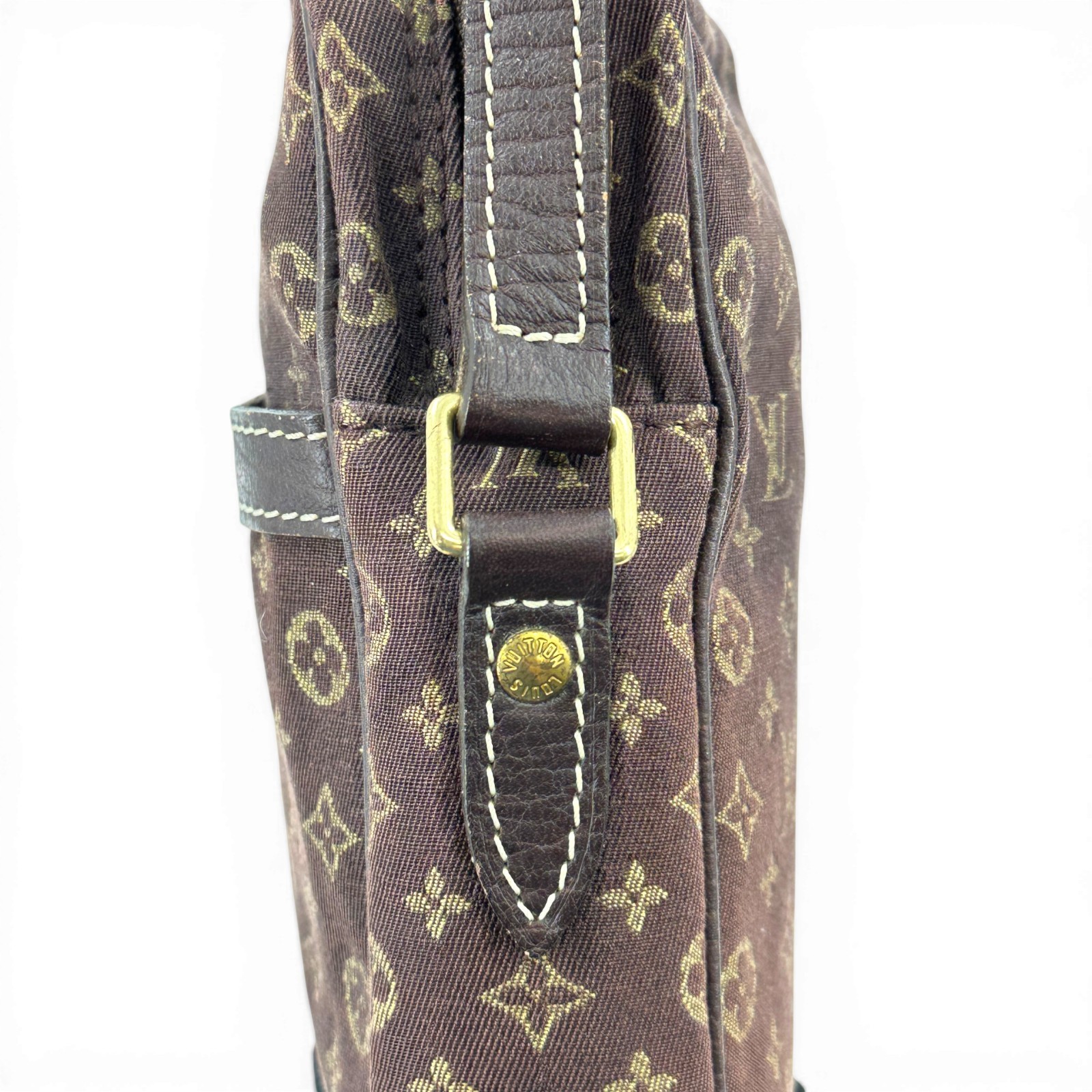 LOUIS VUITTON Danube Monogram Mini Canvas Ebene Crossbody Shoulder Bag M95228