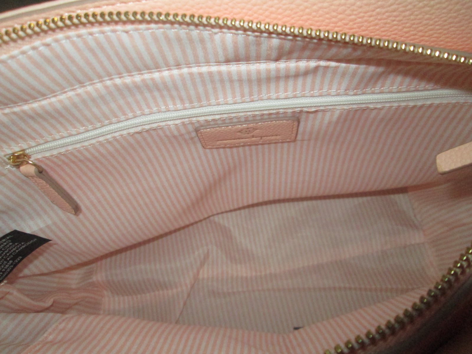 NANETTE LEPORE JOYCE PEACH TOTE SHOULDER BAG + MAKEUP CASE, BNWT!! RET $128.00