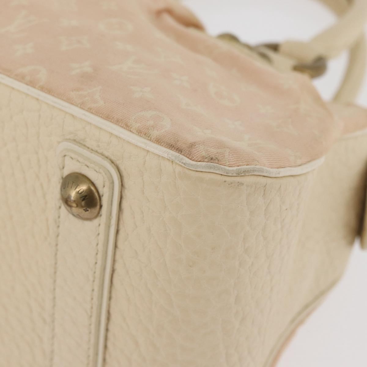 LOUIS VUITTON Monogram Mini Lin Trapeze PM Hand Bag Pink M40062 LV Auth 182773