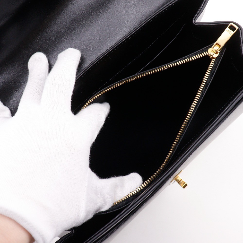 CELINE 16 Sèze Classic Handbag 187373BEY 2WAYShoulder black Calfskin Women
