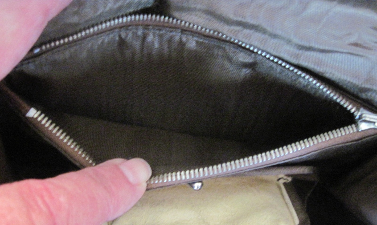 Vintage Brown Envelope Leather Clutch Purse Belt Loop Coin Purse