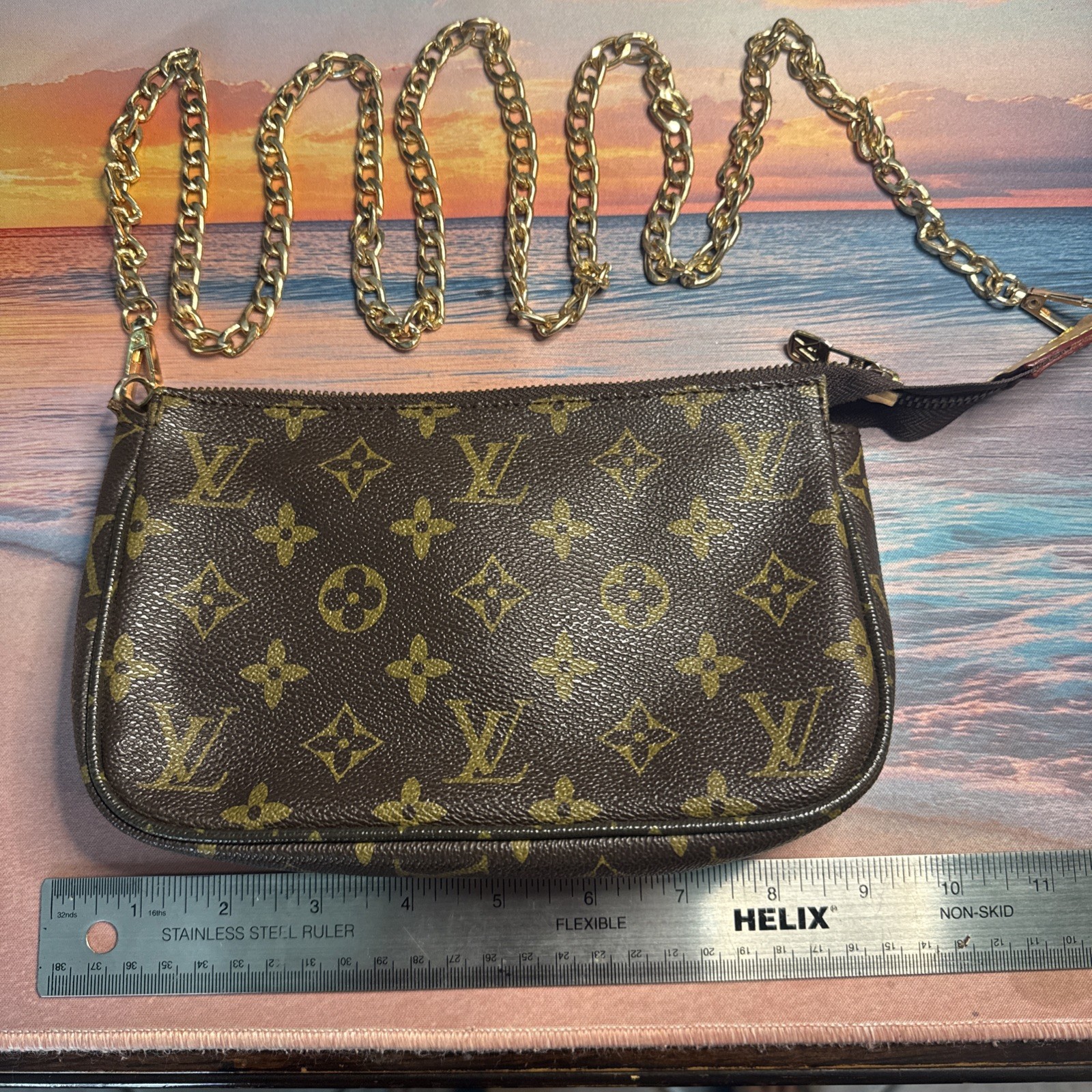 Louis Vuitton Handbag M5 1980 Mini Pochette Monogram Leather