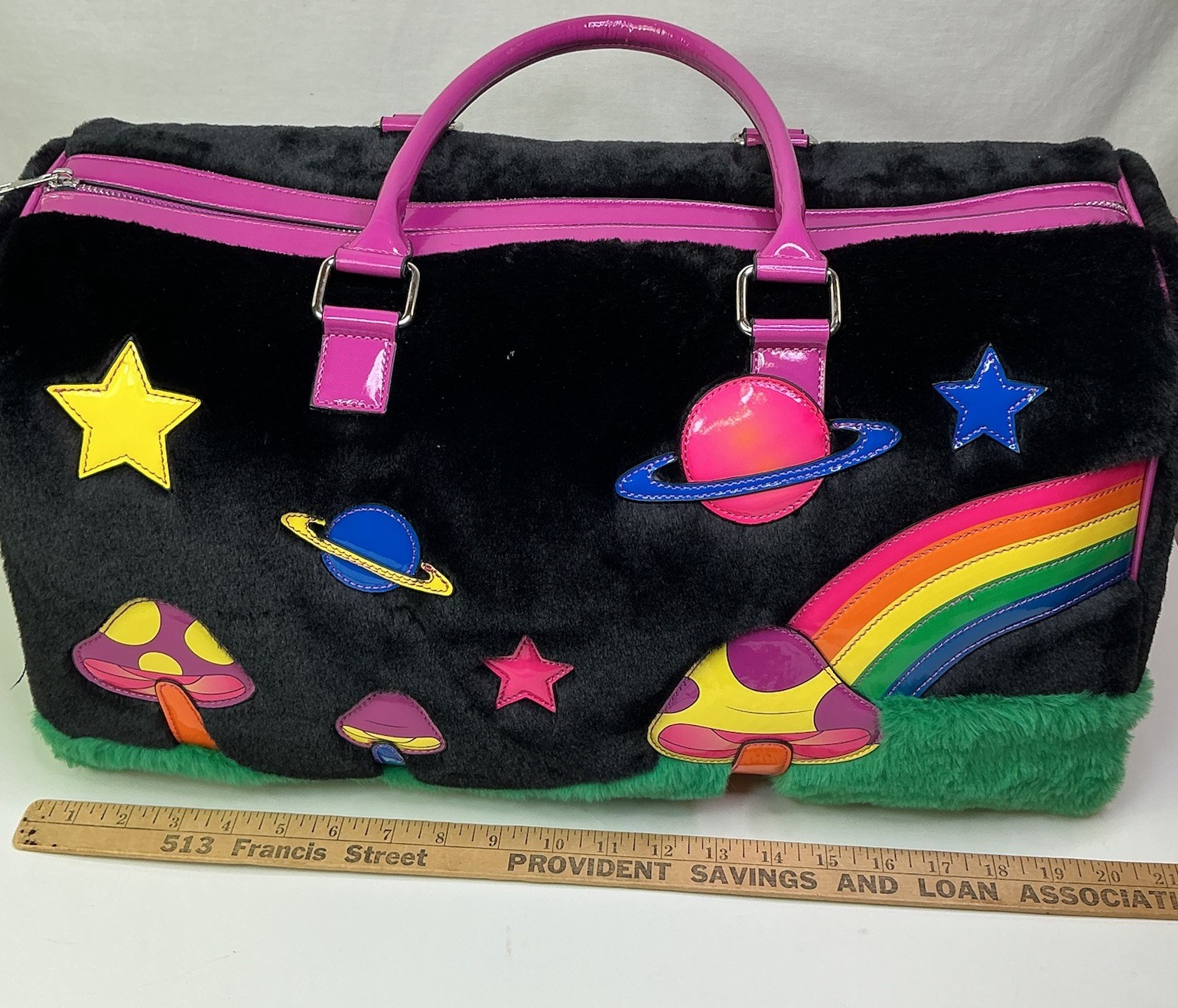 Current Mood Dolls Kill ANOTHER DIMENSION Fuzzy Weekender Bag