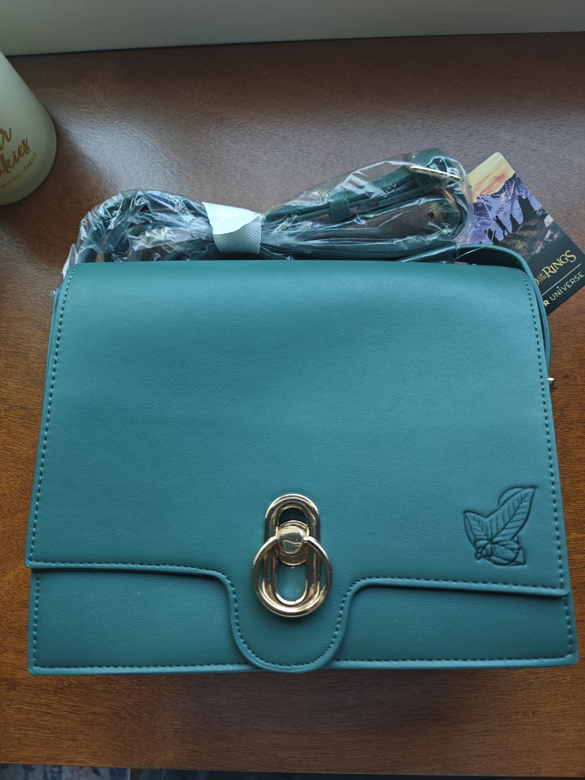 BoxLunch The Lord of the Rings One Ring Crossbody Purse Emerald Green