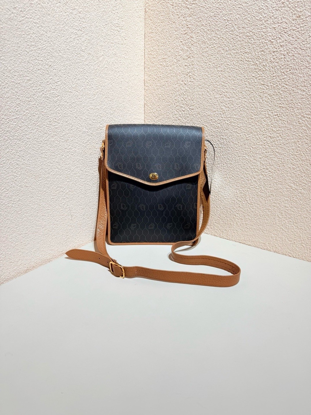 Dior Pre-Owned Authentic Crossbody Bag Monogram 20×26×5cm