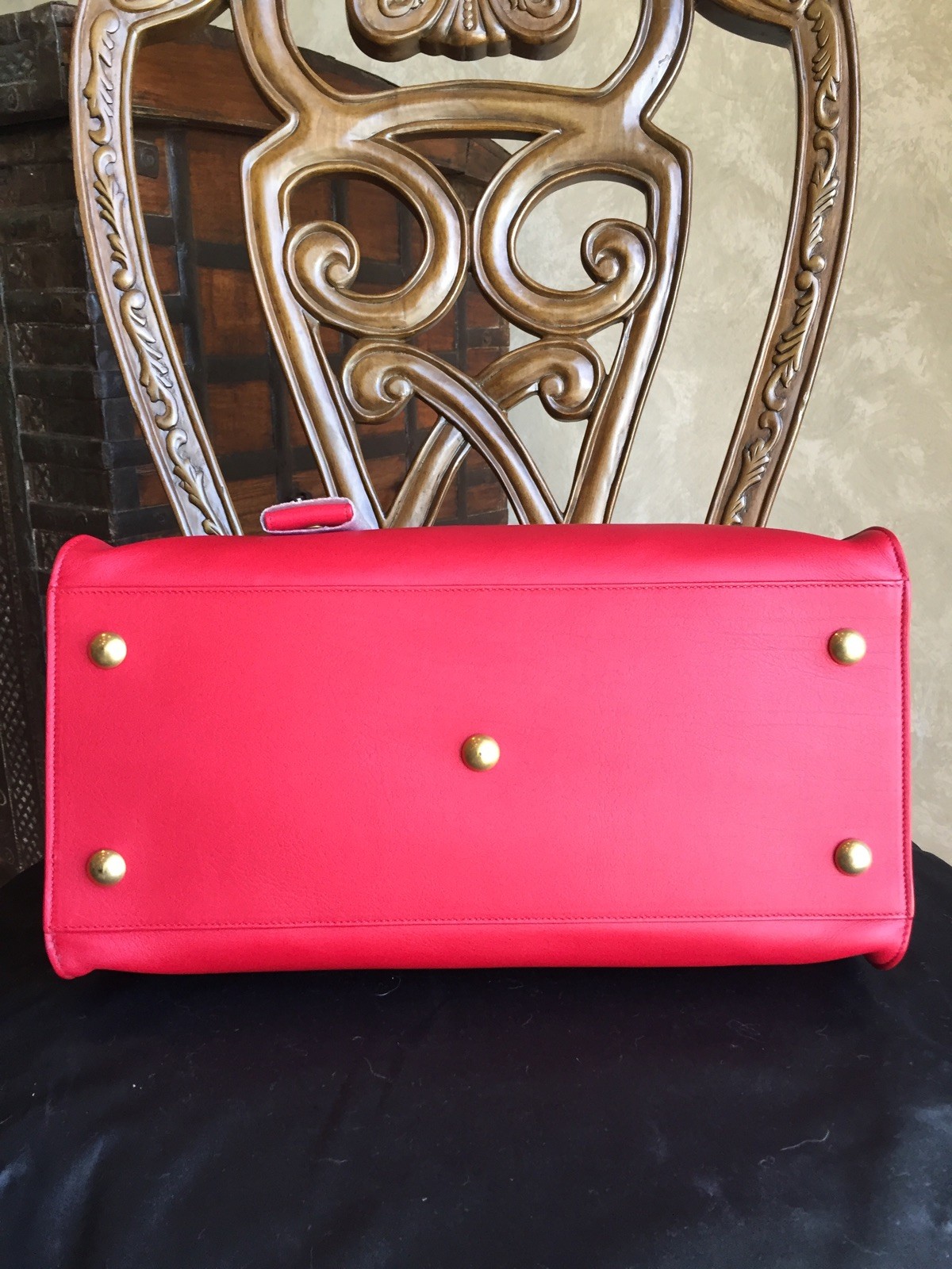 Yves Saint Laurent Red Ligne Y Satchel NWT