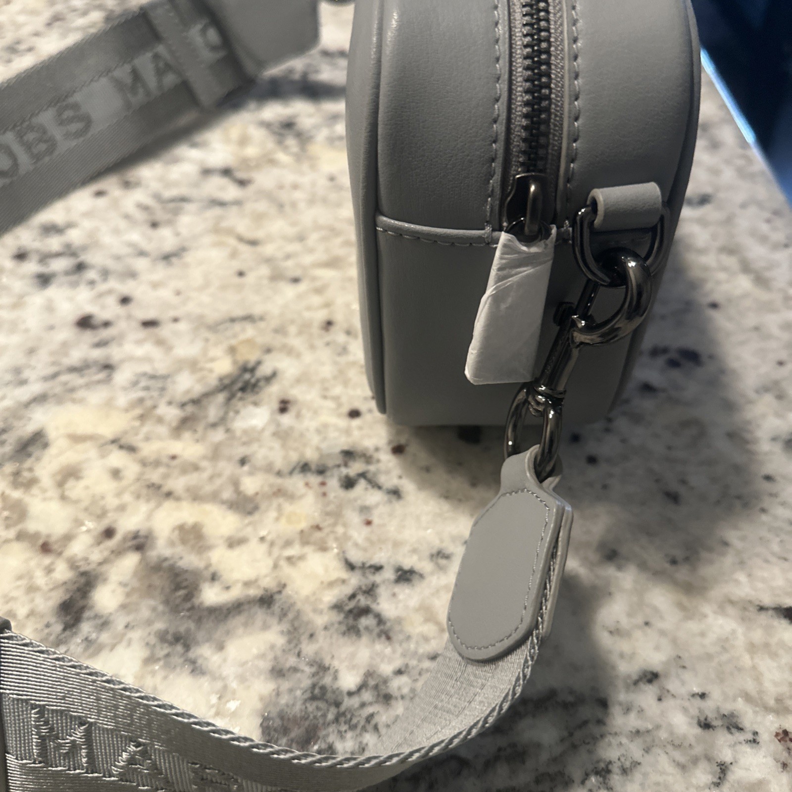 Marc Jacobs Flash Leather Crossbody Bag – Rock Grey