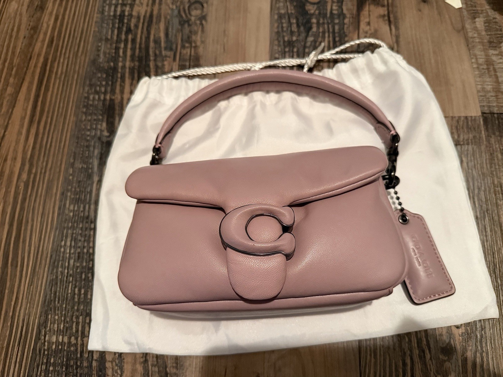 Authentic Coach Pillow Tabby 18 In The Color Ice Purple