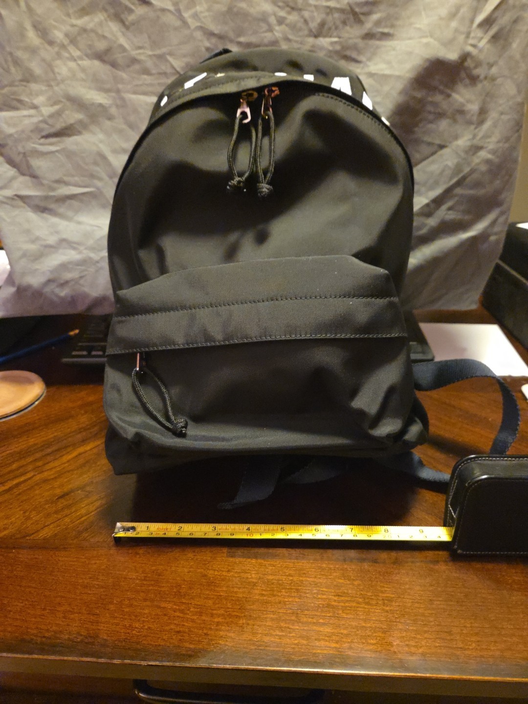 This All Black Nylon Balenciaga mini back pack is the it bag this season!