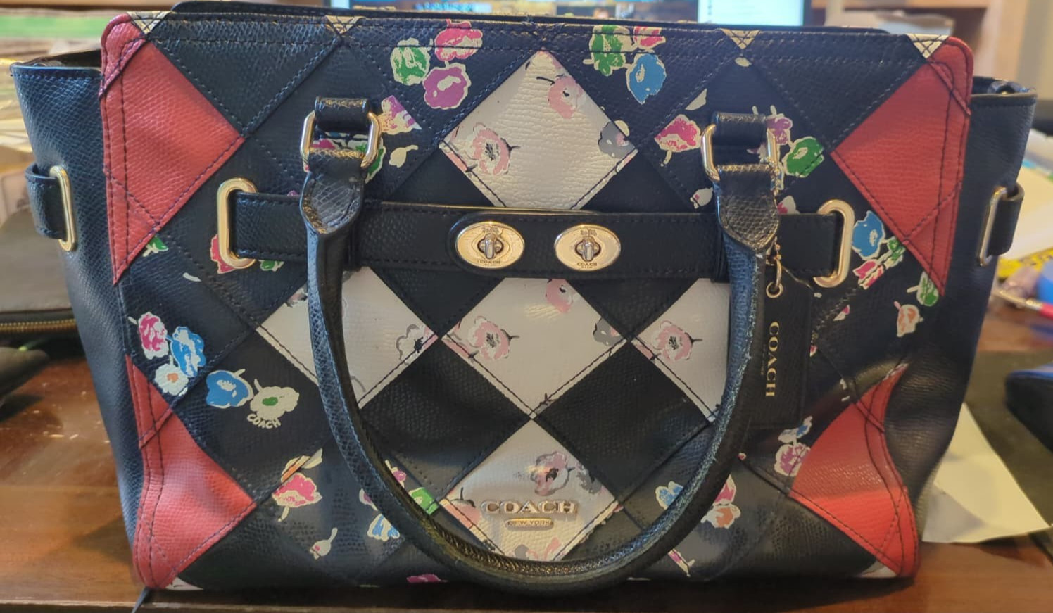 11 3/4″ x 8 1/2″ x 6″ COACH Carryall Shoulder Crossbody Messenger Satchel Bag
