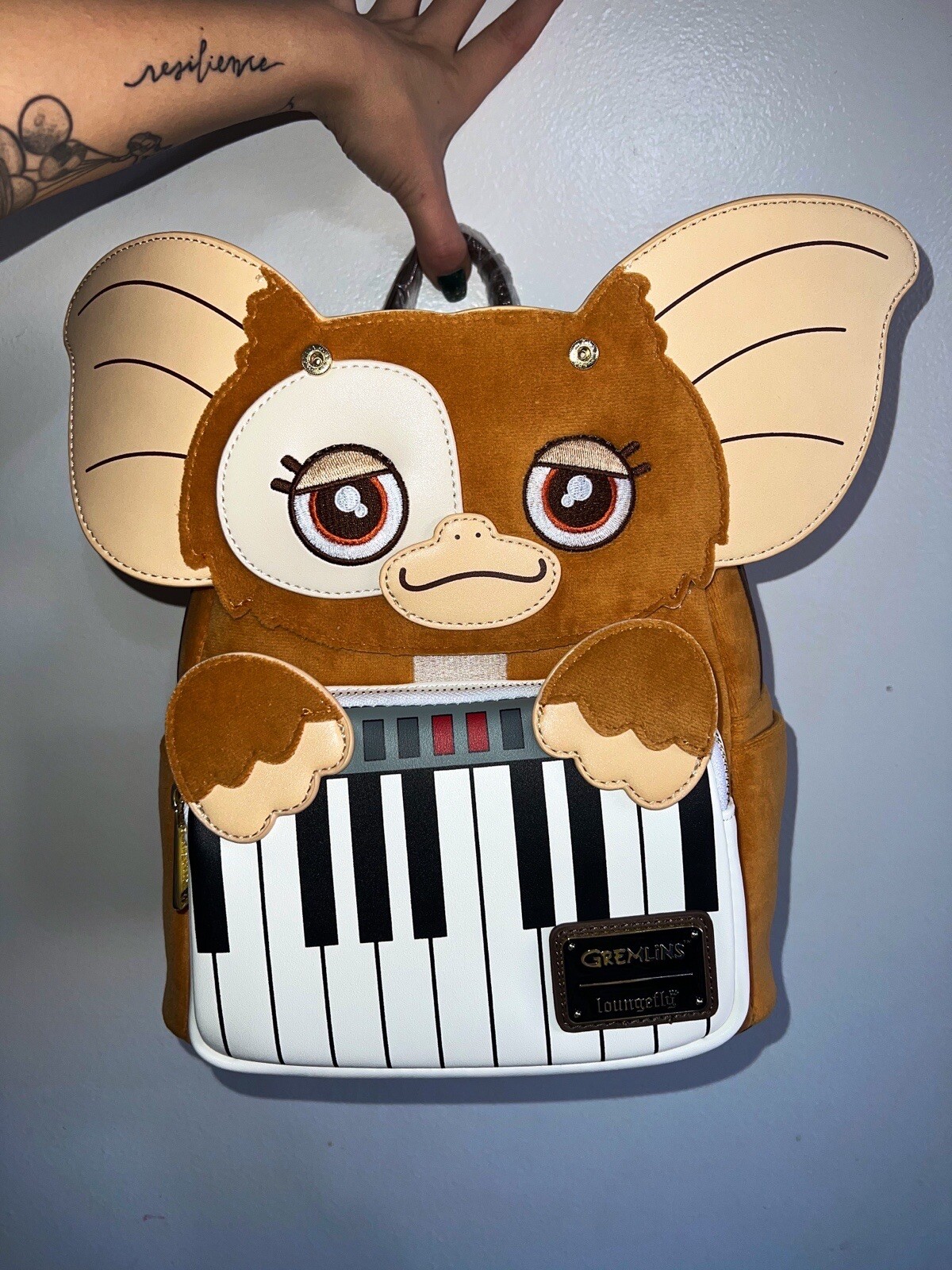 LOUNGEFLY GREMLINS GIZMO HOLIDAY KEYBOARD COSPLAY MINI BACKPACK New With Tags