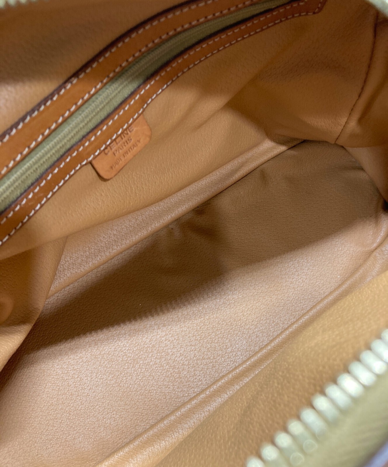 CELINE Macadam Handbag Brown Women’s Pre-owned MC96 Japan F/S USED