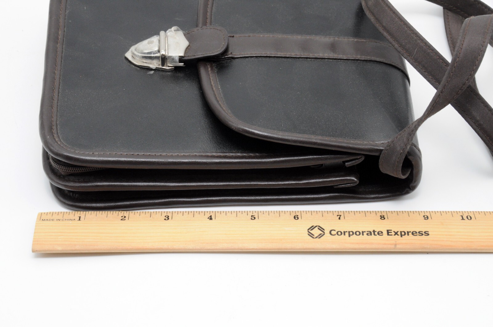 Flip-Out Leather Organizing Handbag