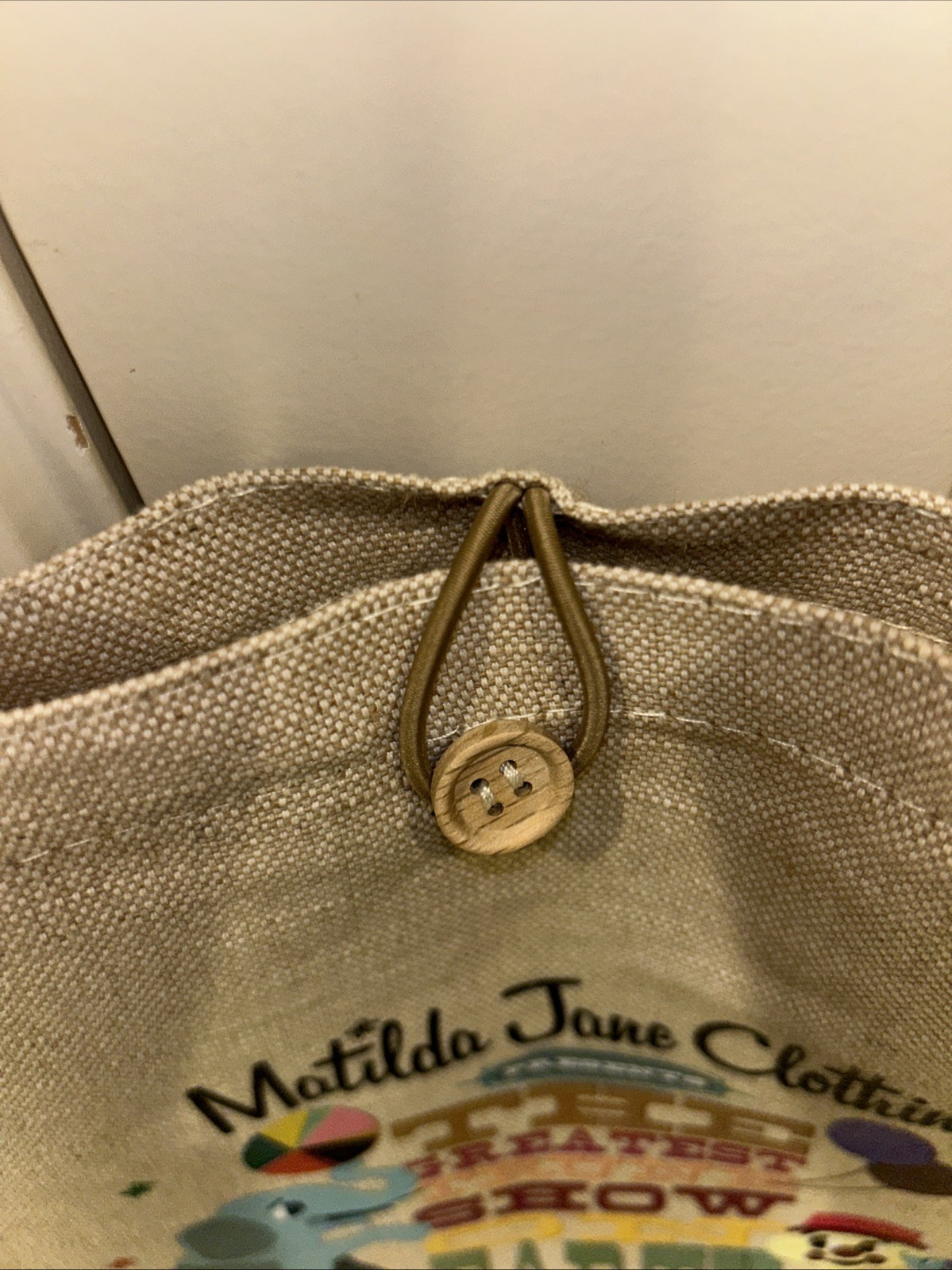 MATILDA JANE CLOTHING RARE THE GREATEST TRUNK SHOW ON EARTH BAG TOTE CANVAS