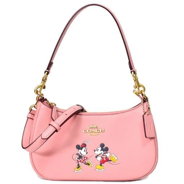 New Coach x Disney Teri Shoulder Bag Light Blush Multi CM858 Authentic