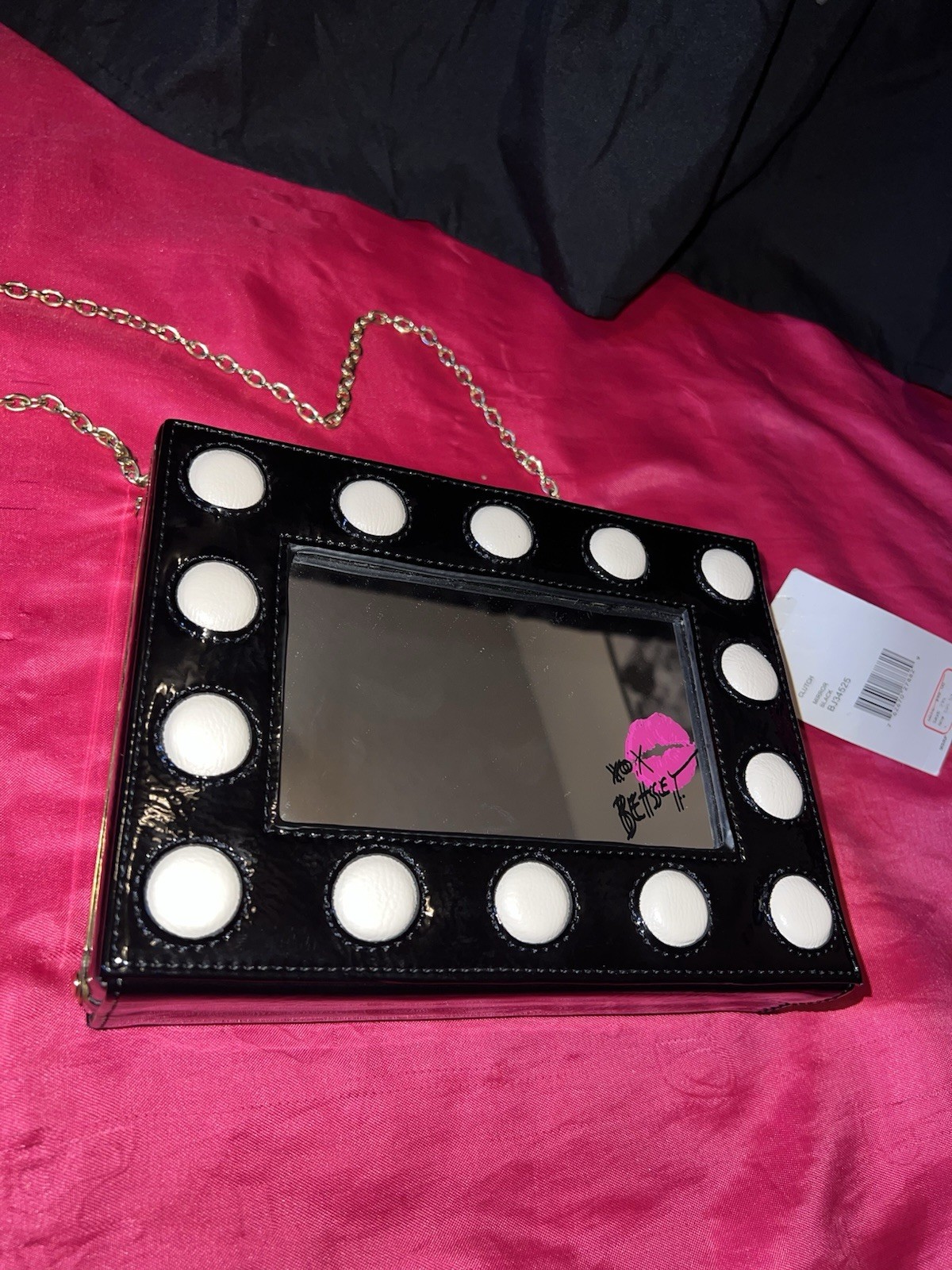 Betsey Johnson Ultra Rare Old But New Vanity Mirror Clutch/shoulder Bag NWT