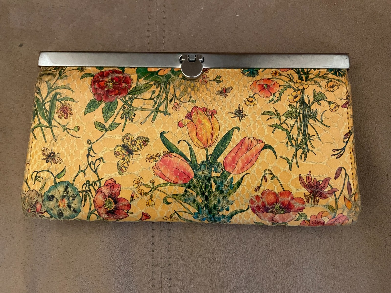 Woman’s Hand Clutch Purse in Faux Leather as shown